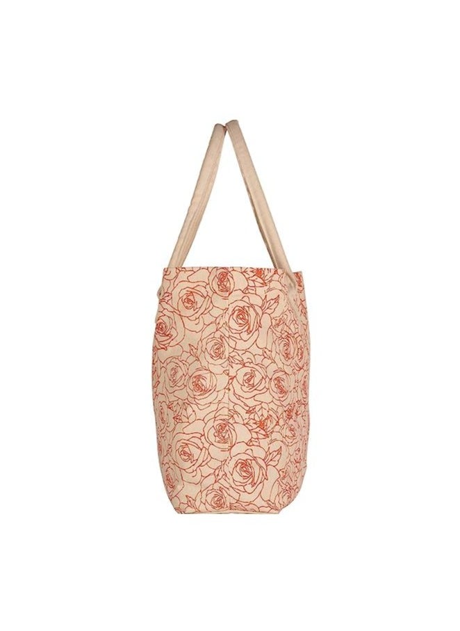 Earthsafe Earthsave Cotton Canvas Reusable Printed Bags Off White Eco Friendly Tote for Stylish Shopping Everyday Use  - Image 5