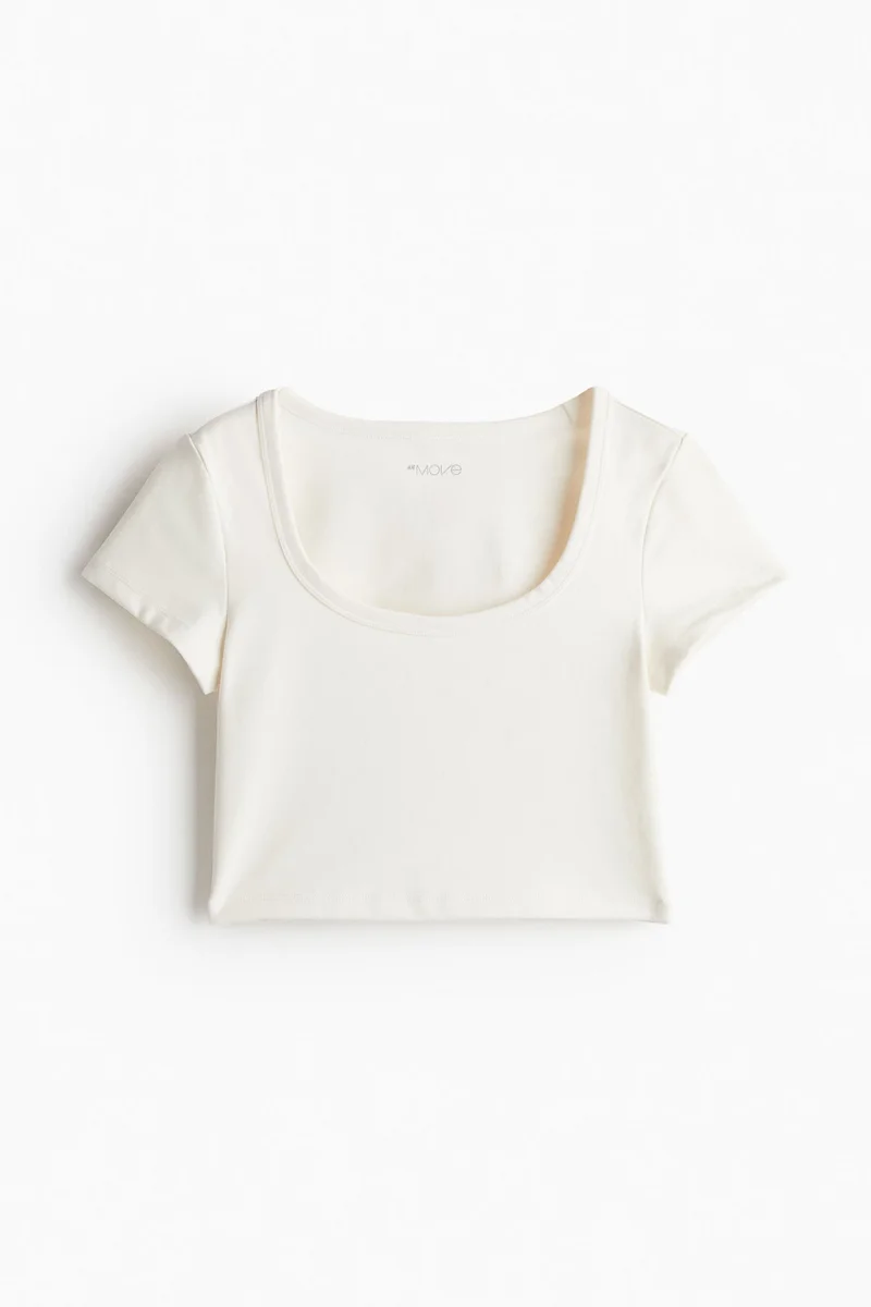 H&M DryMove™ Cropped sports top