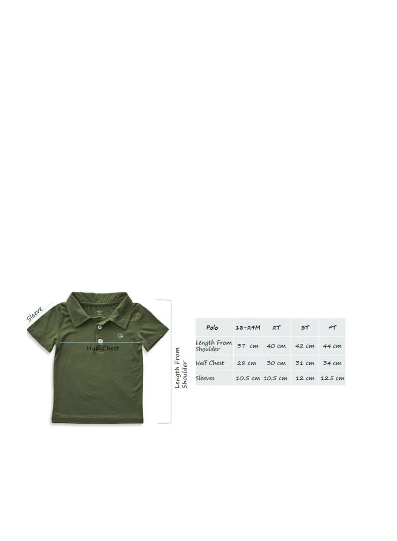 Anvi Baby Bamboo Spandex Polo T-Shirt- Coral Peach