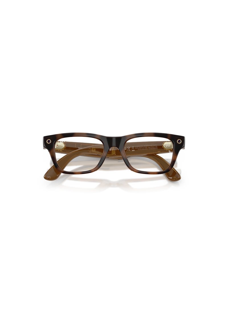 ميتا 219 mAh RAY-BAN META BLAYZER OPTICS (GEN 2) FRAME COLOUR HAVANA, LENSE CLEAR RW7001, SIZE S54 Havana - Image 4