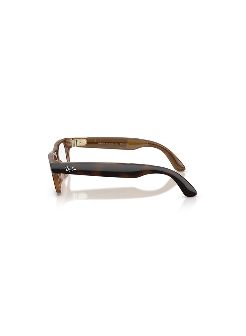 ميتا 219 mAh RAY-BAN META BLAYZER OPTICS (GEN 2) FRAME COLOUR HAVANA, LENSE CLEAR RW7001, SIZE S54 Havana - Image 5