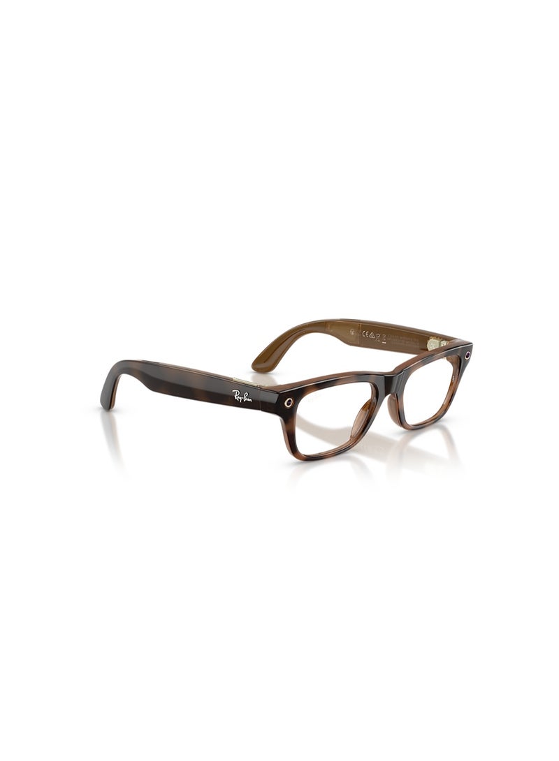 ميتا 219 mAh RAY-BAN META BLAYZER OPTICS (GEN 2) FRAME COLOUR HAVANA, LENSE CLEAR RW7001, SIZE S54 Havana - Image 2