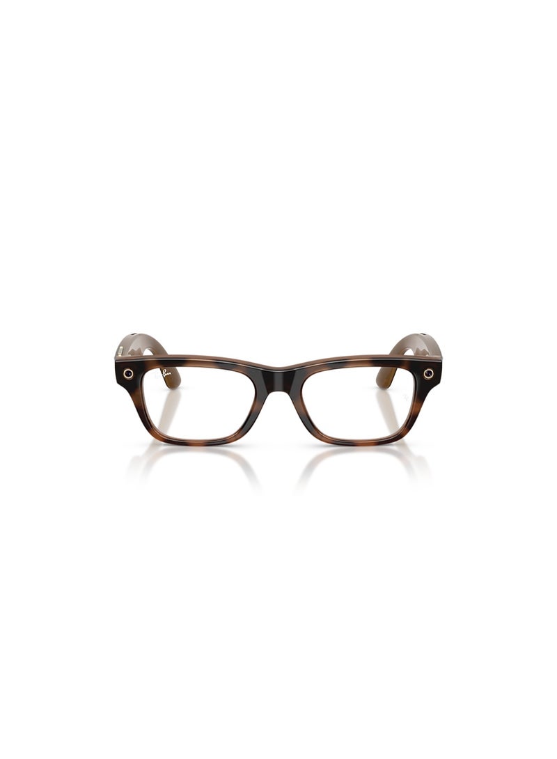 ميتا 219 mAh RAY-BAN META BLAYZER OPTICS (GEN 2) FRAME COLOUR HAVANA, LENSE CLEAR RW7001, SIZE S54 Havana - Image 1