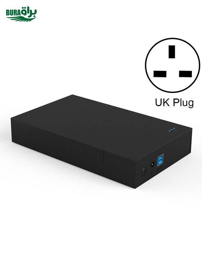BURAQ Blueendless 2.5 / 3.5 inch SSD USB 3.0 PC Computer External Solid State Mobile Hard Disk Box Hard Disk Drive (UK Plug)  - Image 1