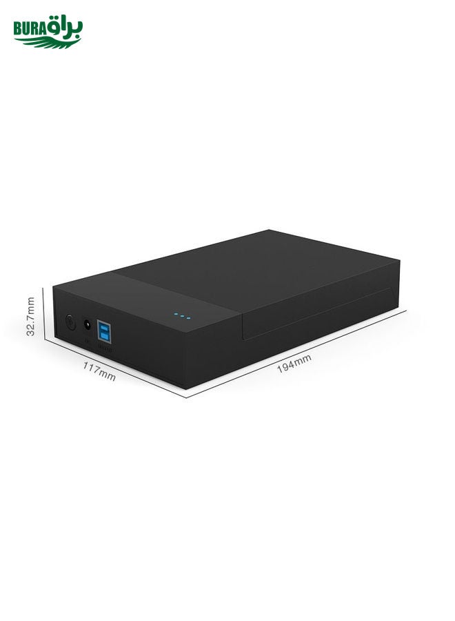 BURAQ Blueendless 2.5 / 3.5 inch SSD USB 3.0 PC Computer External Solid State Mobile Hard Disk Box Hard Disk Drive (UK Plug)  - Image 2