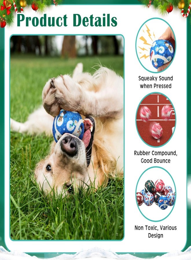 Seenelling مجموعة سينيلينج من 36 كرة تنس تصدر صوتاً عند الضغط عليها، مقاس 2.5 بوصة، كرات تفاعلية للكلاب الصغيرة والمتوسطة والكبيرة، ألعاب مضغ لتسنين الكلاب، مناسبة للرمي والجلب واللعب في الهواء الطلق، 6 أشكال (رجل الثلج). - Image 3