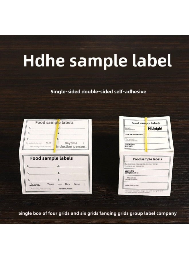 Generic Food Sample Box Label Special Label School Kindergarten Canteen Food Sample Box Label Card Sticker Adhesive-Specifications:Roll Sticker Specials 3*4 Labels 1000  - Image 3