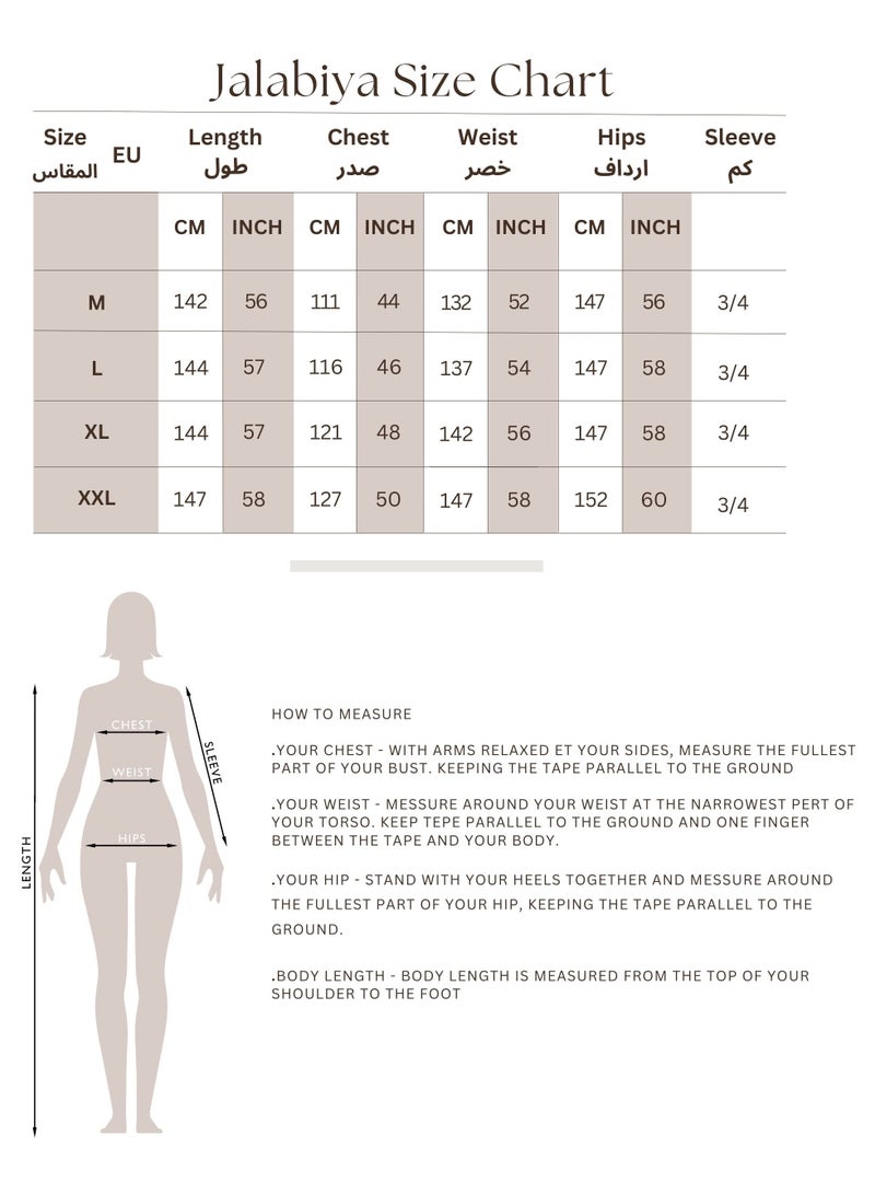 IKKXA Two Pieces Unique Modest Outfit IK1042 Beige - Image 5