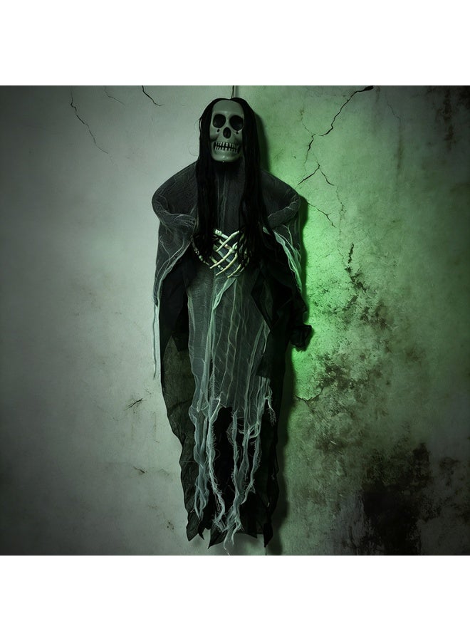 Halloween Hanging  Skeleton Ghosts,Scary Halloween Skeleton Decorations,Haunted House Prop,Hanging Skeletons Decor for Indoor & Outdoor and Create a Halloween Ambiance Ideal for Festival - Image 3
