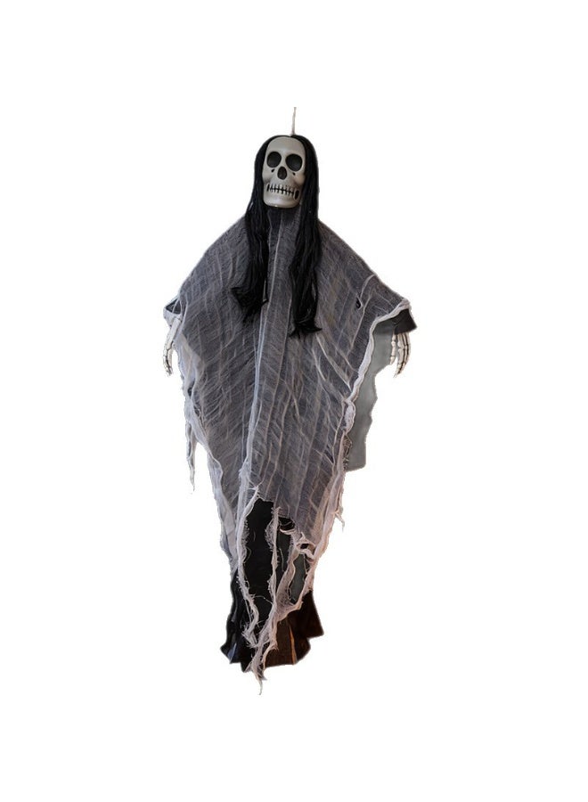 Halloween Hanging  Skeleton Ghosts,Scary Halloween Skeleton Decorations,Haunted House Prop,Hanging Skeletons Decor for Indoor & Outdoor and Create a Halloween Ambiance Ideal for Festival - Image 5
