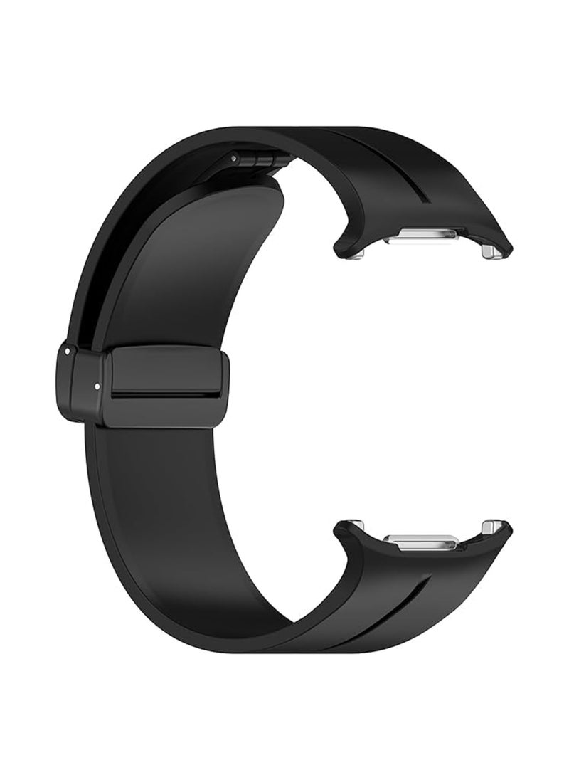 Waldic - Samsung Galaxy Watch 7 Ultra Band 47mm | Compatible for Samsung Galaxy Watch Ultra | Silicone Sport Strap With Magnetic Buckle Replacement Accessory Women Men Fit for Samsung Galaxy Watch Ultra Band - Black - Image 1