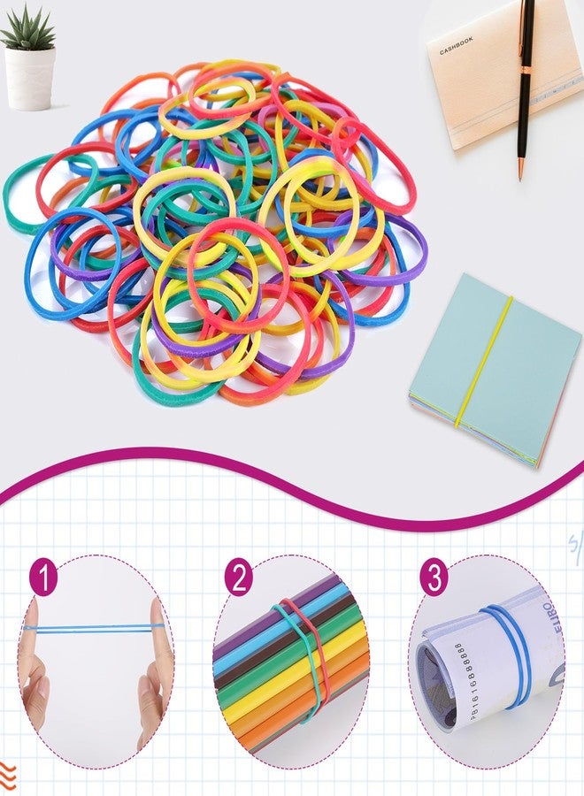 SUMAJU 350 Pcs Paper Clips Binder Clips Assorted Sizes, Colored Office Clips Set Paperclips Paper Clamps Rubber Bands Push Pins for Office and School Supplies - Image 5