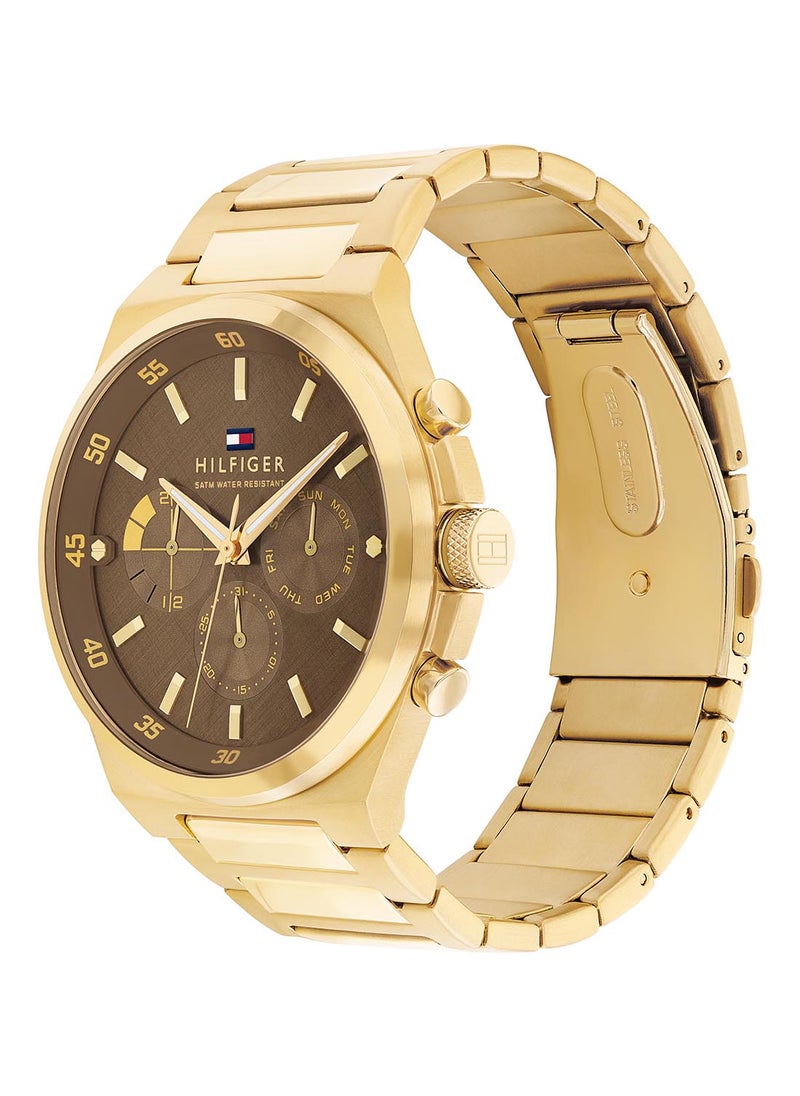 TOMMY HILFIGER - Men's Analog Round Shape Stainless Steel Wrist Watch 1792090 - 46 Mm - Image 1
