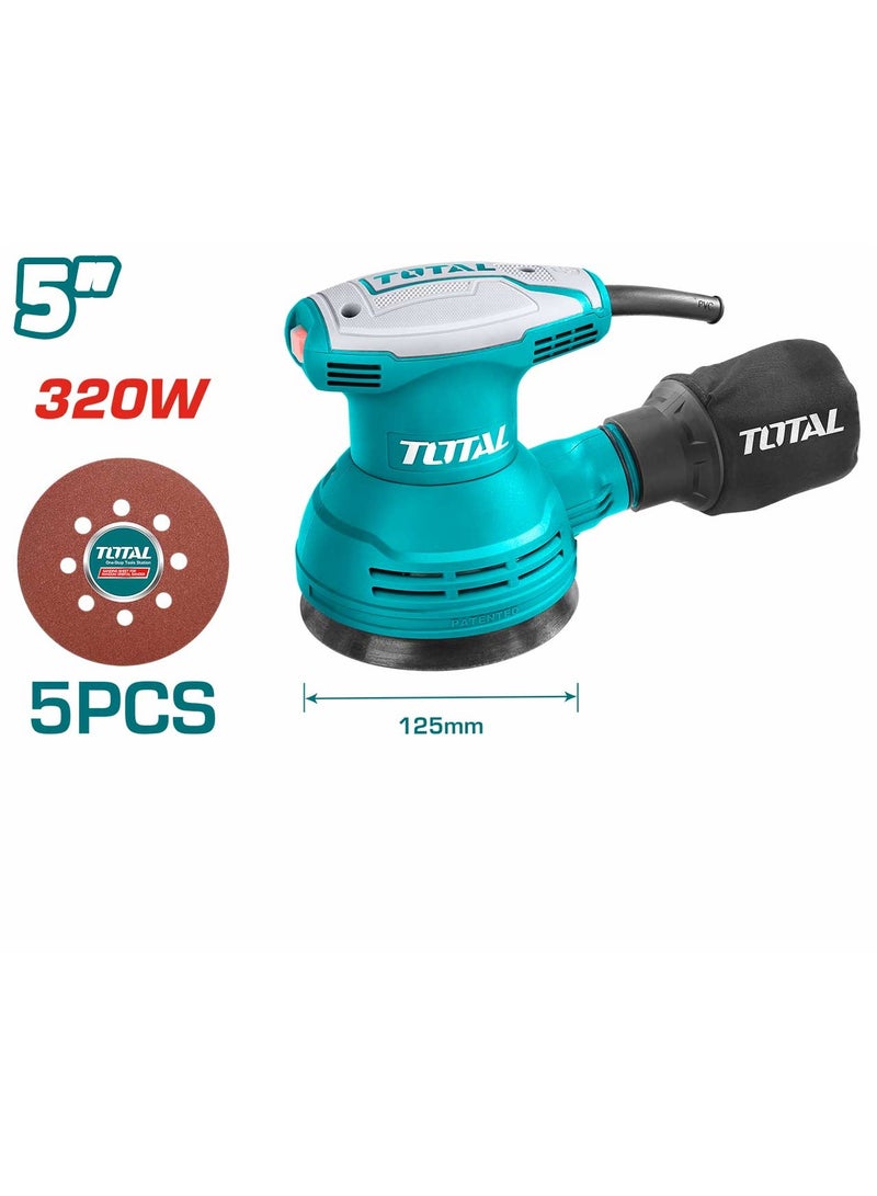 توتال TOTAL ماكينة الصنفرة الدوارة 320 وات TF2031256  - Image 2