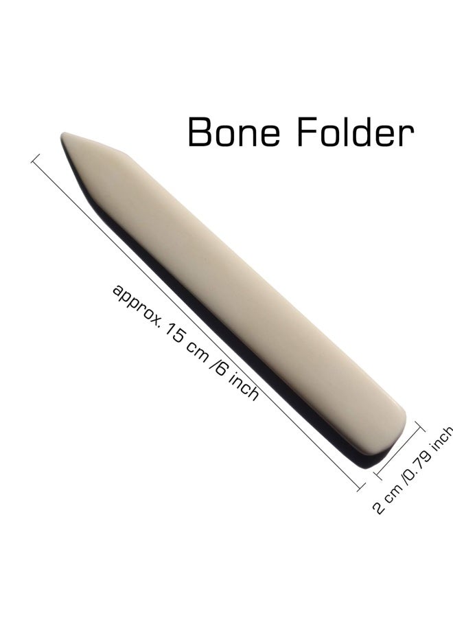 VENCINK Genuine Bone Folder Paper Creaser Set Folding Scoring Burnishing Crafting Scrapbooking Tools for Bookbinding Paper and Leather Crafts Origami Card Making and Office Supplies - Image 3