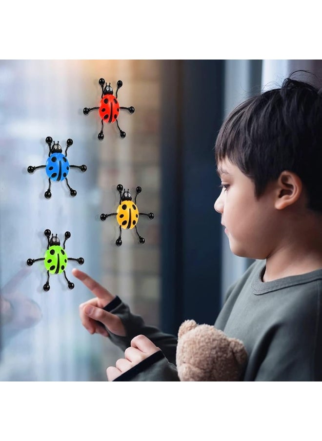 TOYANDONA - TOYANDONA 12pcs Sticky Wall Climbers, Creative Stretchy Sticky Bug Toys Window Crawler Toys for Kids Party Favor Tricky Novelty Toys ( Random Color ) - Image 1