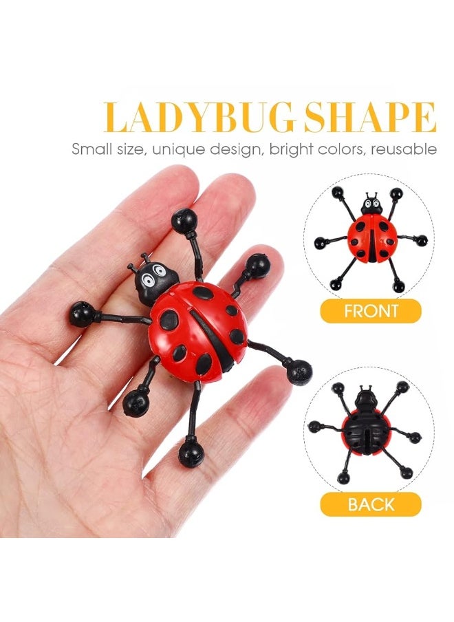 TOYANDONA - TOYANDONA 12pcs Sticky Wall Climbers, Creative Stretchy Sticky Bug Toys Window Crawler Toys for Kids Party Favor Tricky Novelty Toys ( Random Color ) - Image 1