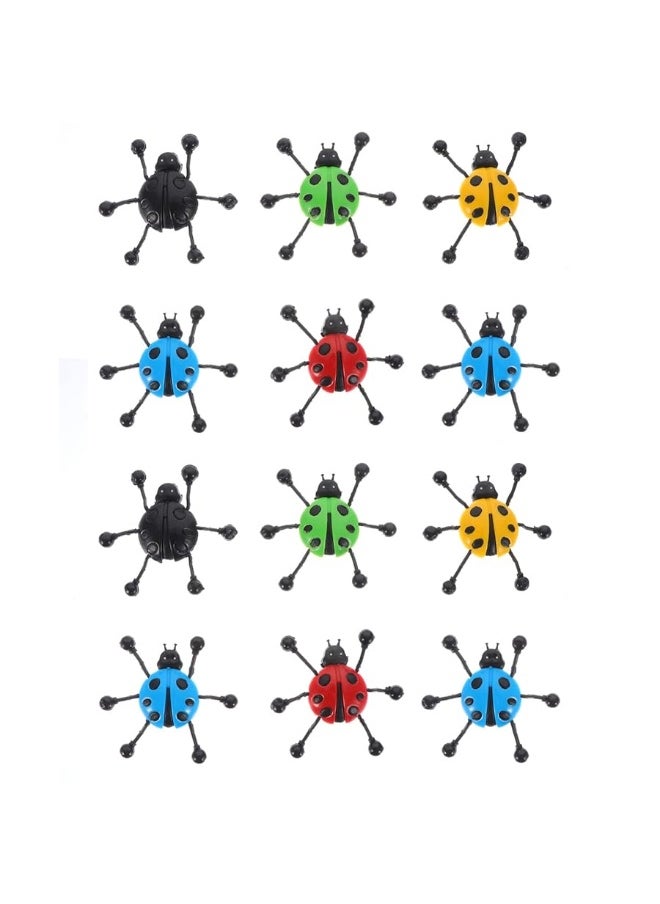 TOYANDONA - TOYANDONA 12pcs Sticky Wall Climbers, Creative Stretchy Sticky Bug Toys Window Crawler Toys for Kids Party Favor Tricky Novelty Toys ( Random Color ) - Image 1