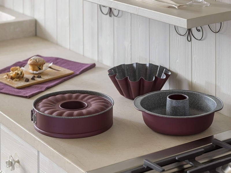 2 Pack Springform Cake Pans Nonstick Removable Bottom Baking Mould Heavy Duty Leakproof Bakeware Set for Cheesecake Crème Caramel Layer Cakes Oven Safe Dessert Pan - Image 4