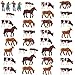 Evemodel Farm Animals Figure SetAN8706 36PCS 187 Well Painted Farm Animals Cows Horses Figures for HO Scale Model Train Scenery Layout Miniature Landscape New - Image 3