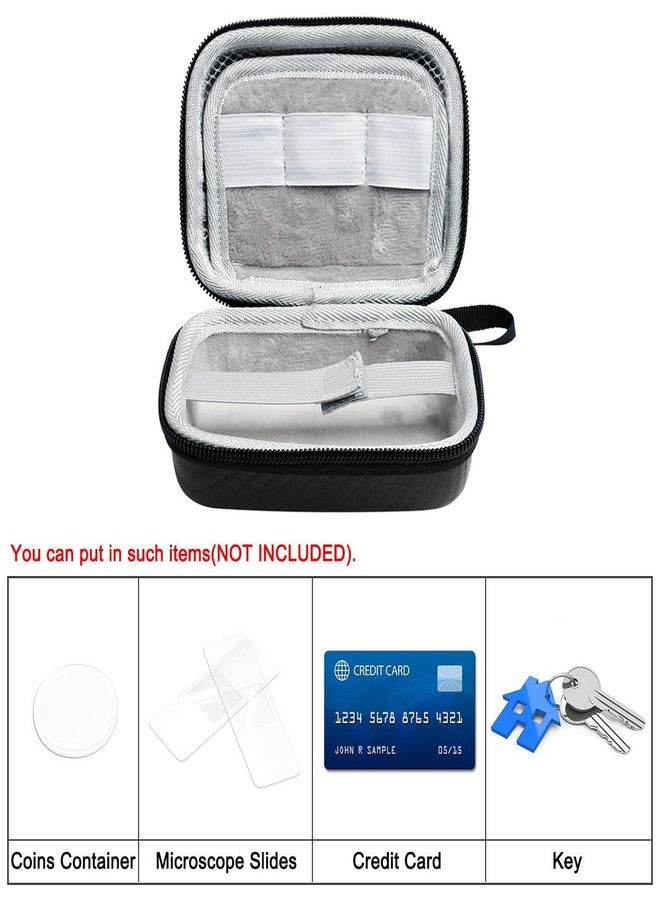 Jiusion Hard Case for Carson MicroBrite Plus Pocket Microscope (MM-300 or MM-300MU) and MicroFlip (MP-250 or MP-250MU) Travel Storage Carrying Include Carabiner and Strap - Image 3