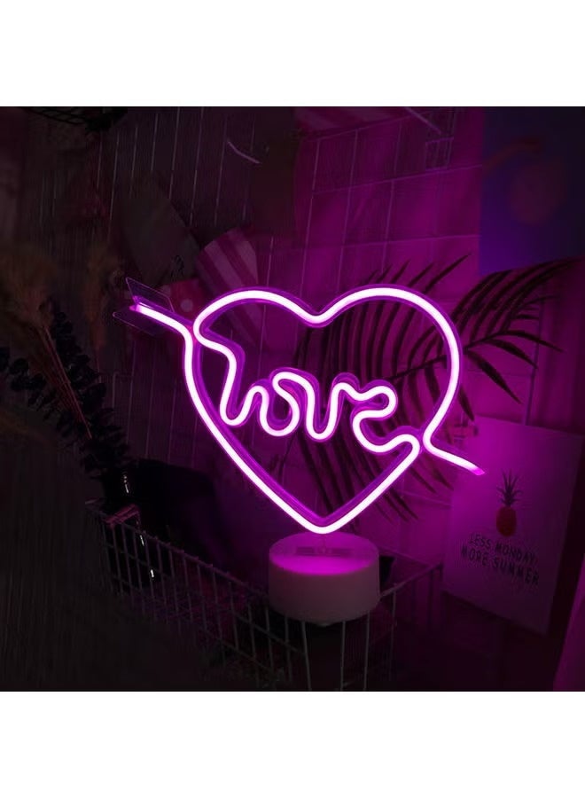 Sharpdo ضوء نيون LED وردي - Image 2