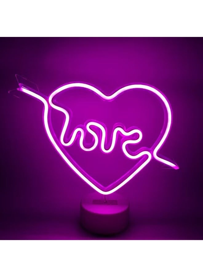 Sharpdo ضوء نيون LED وردي - Image 1