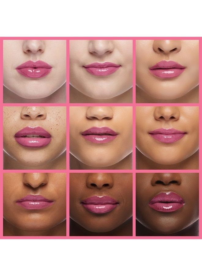 Miniling Hydrating Plumping Lip Oil Lip Gloss Lip Balm Lip Care Transparent Toot Lip Oil, Tinted Sheer Color Liquid Lip Oil Moisturizing Lip Oil, Non-Sticky Nourishing Repairing Lip Care Products(RASPBERRY)  - Image 3
