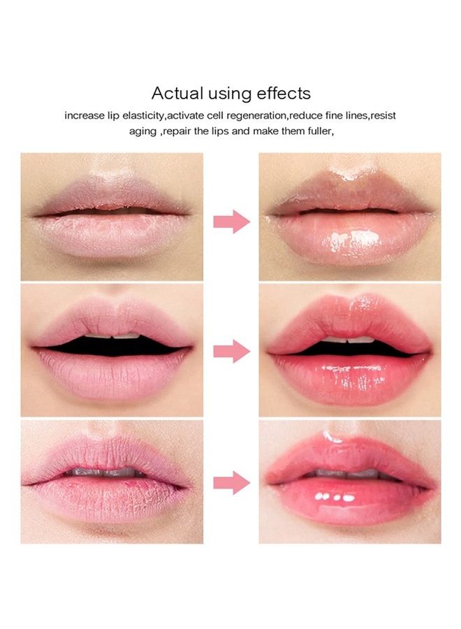 Miniling Hydrating Plumping Lip Oil Lip Gloss Lip Balm Lip Care Transparent Toot Lip Oil, Tinted Sheer Color Liquid Lip Oil Moisturizing Lip Oil, Non-Sticky Nourishing Repairing Lip Care Products(RASPBERRY)  - Image 2