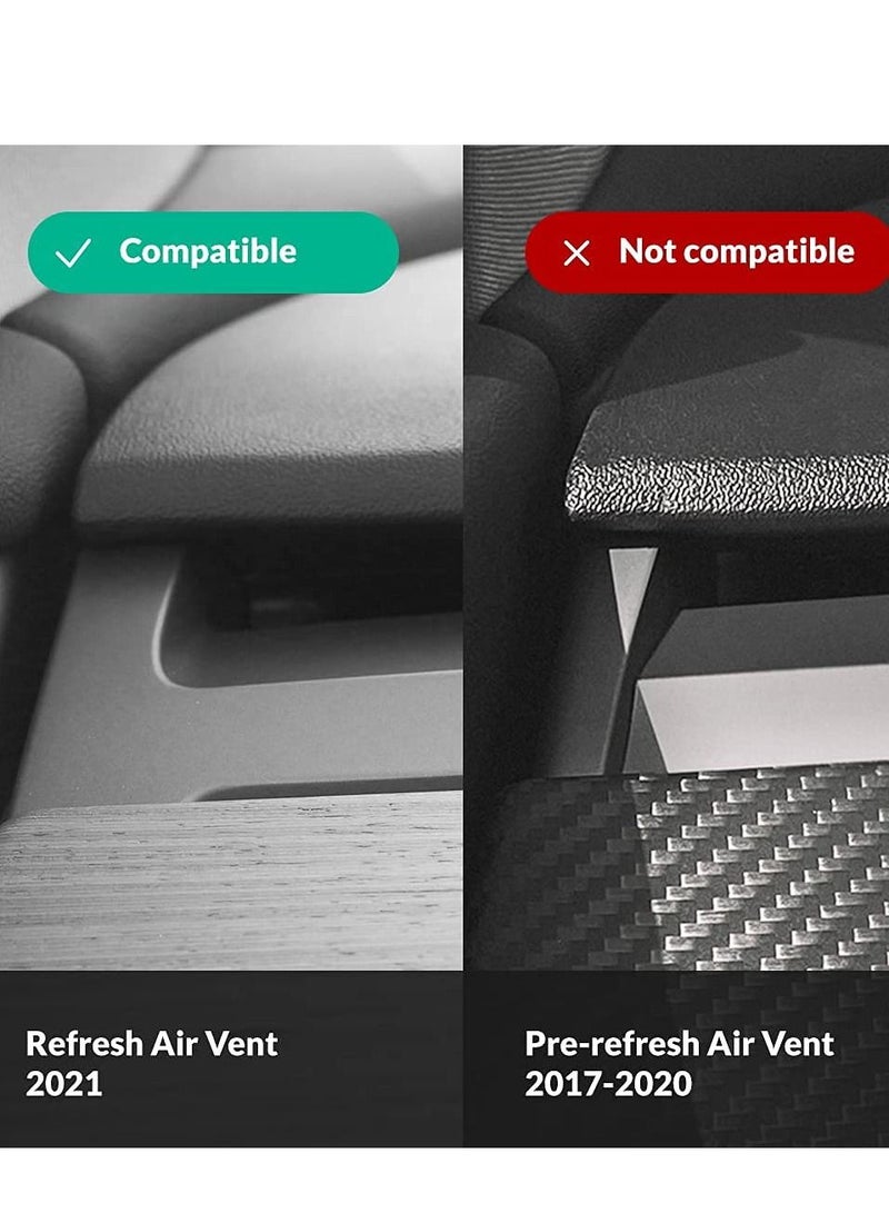 SYOSI Fit Tesla Model 3 Model Y Phone Holder Gravity Car Phone Mount Adjustable Car Phone Mount for 2021 Model 3/Y Accessories, Silver - Image 2