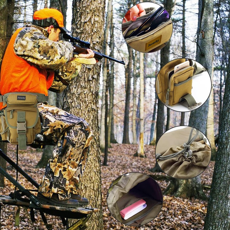 Jueachy Drop Leg Bag for Men Tactical Metal Detecting Thigh Pack with Water Bottle Pouch - Image 3