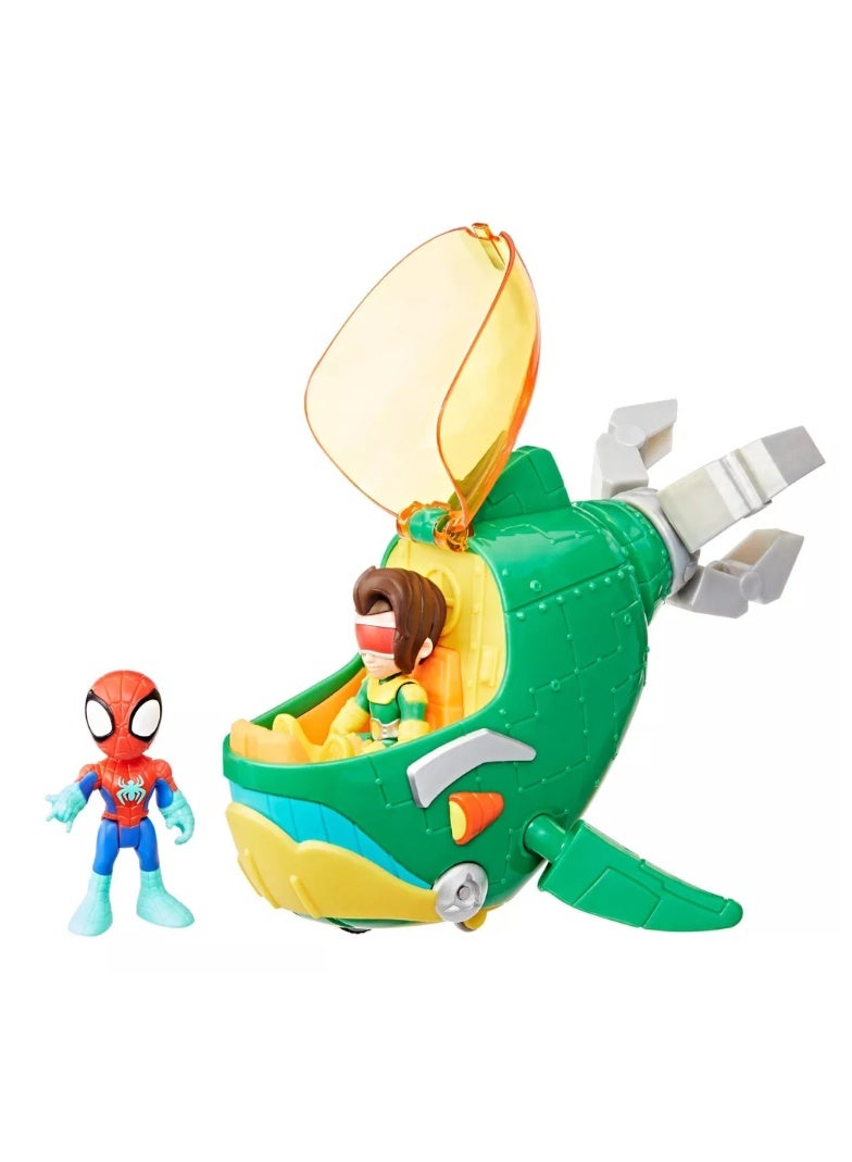 Hasbro Marvel Spidey & His Amazing Friends Steampunk Whale Vehicle - Image 4