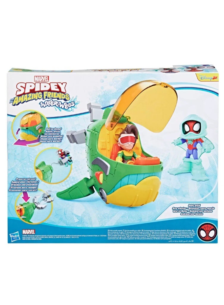 Hasbro Marvel Spidey & His Amazing Friends Steampunk Whale Vehicle - Image 5