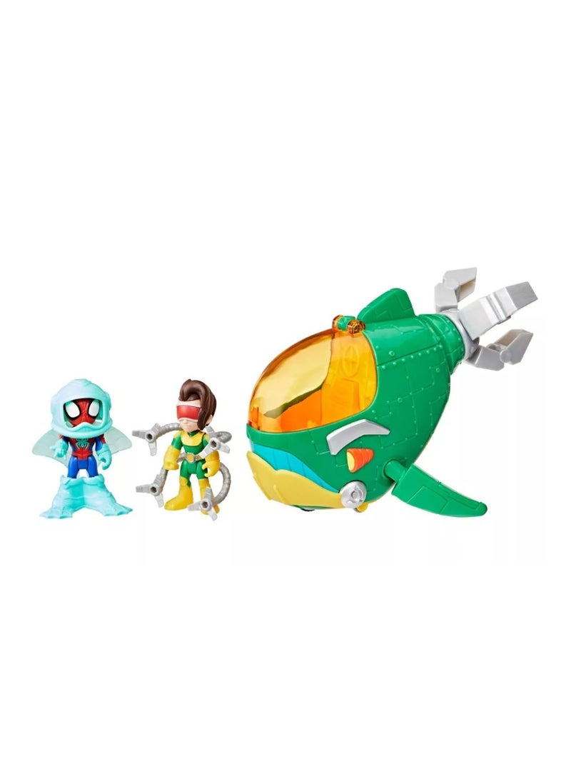 Hasbro Marvel Spidey & His Amazing Friends Steampunk Whale Vehicle - Image 2