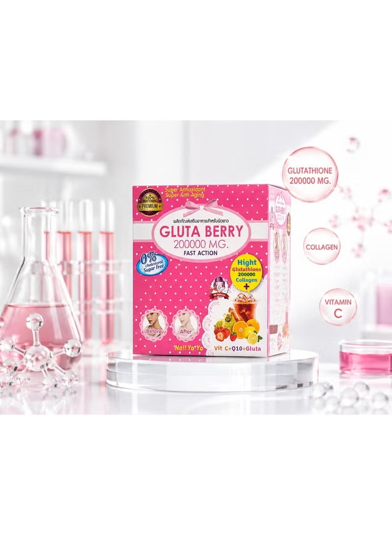 Berry Harmony Gluta Berry 200000mg Mixed Berry Collagen Drink Powder with Glutathione CoQ10 Grape Seed Extract - Image 1