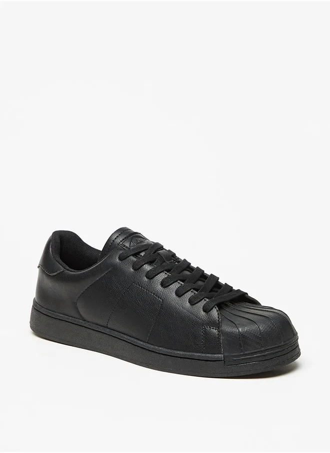 لي كوبر Men's Textured Lace-Up Sneakers