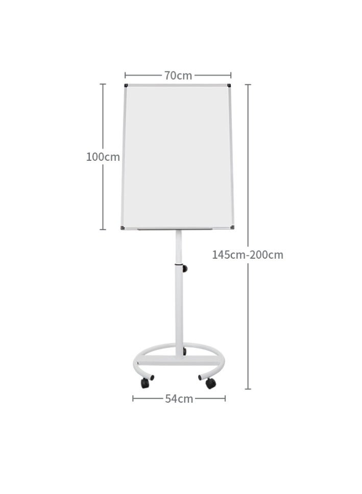 Kalon Adjustable Magnetic Whiteboard 100 x 70 cm, White Flip Chart Stand with Wheels – Height Adjustable Dry Erase Board for Office, Meeting, Classroom & Training Use - Image 4