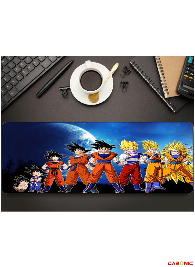 Large Gaming Mouse Pad with Superior Micro Weave Cloth Extended Desk Mousepad with Stitched Edges Non-Slip Base Water Resist Keyboard Pad For Gamer And Office Home DBZ 127