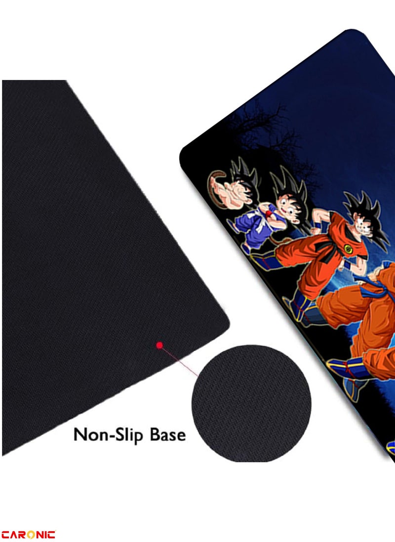 Large Gaming Mouse Pad with Superior Micro Weave Cloth Extended Desk Mousepad with Stitched Edges Non-Slip Base Water Resist Keyboard Pad For Gamer And Office Home DBZ 127