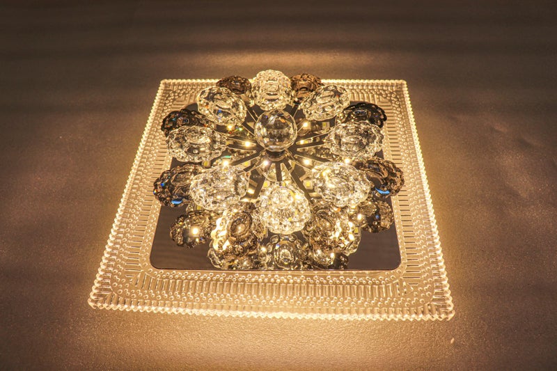 swanart Decorative Crystal Flower LED Light - Multicolor Rotation, Beautiful Lighting Accent for Home and Events - Image 5