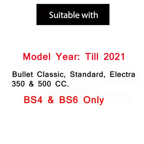 Ramanta Bullet Metal Handle Bar Ends, Heavy Handlebar Weights Compatible // Suitable Only with BS3, BS4 & BS6 RE Bullet Classic, Electra & Standard Motorcycles - (Model Year: 2021, 2 Pieces, Chrome) - Image 3