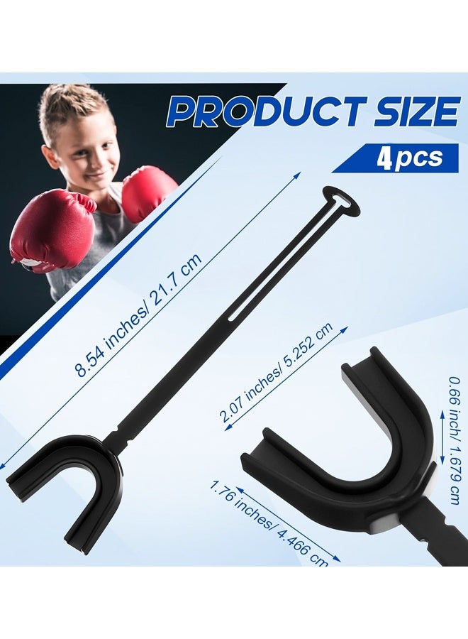 4 PCS Sports Mouthguard with Strap, Soft Mouth Piece for Football Boxing Basketball Hockey - Image 2
