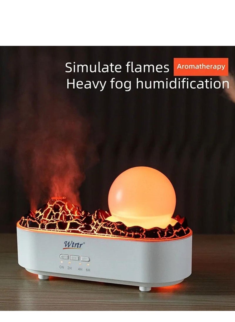 Lava Volcano Humidifier USB Aroma Diffuser with Flame Lamp - 3D Flame Ball Design, Essential Oil Ultrasonic Cool Mist Diffuser, Color Changing LED Lights - pzsku/Z0CD87C9DFDB444E78BEDZ/45/_/1736593299/91c787cc-bc2a-429f-a65d-8f07ce18b33b