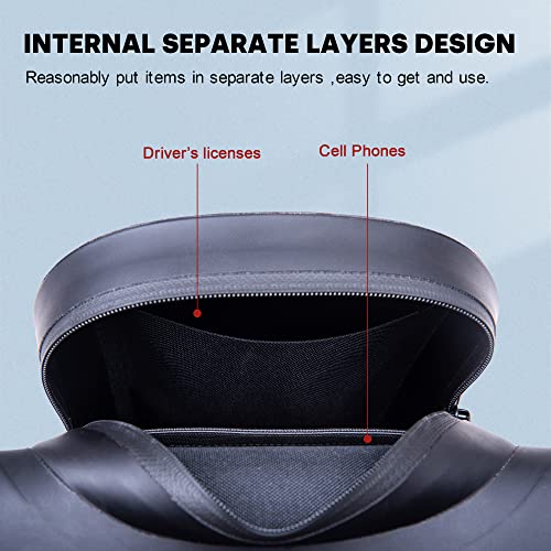 WILD HEART Waterproof Motorcycle Thigh Bag, Versatile Chest/Leg/Tool/Shoulder/Messenger/Waist Bag TPU with Rope for Outdoor Activities (Black) - Image 5