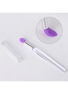 Ohlove 40Pcs Silicone Lip Brushes with Cap, Reusable Applicator Brushes for Eyeshadow, Lip Gloss Mask Cream  - Image 4