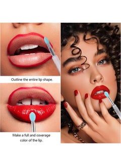 Ohlove 40Pcs Silicone Lip Brushes with Cap, Reusable Applicator Brushes for Eyeshadow, Lip Gloss Mask Cream  - Image 2