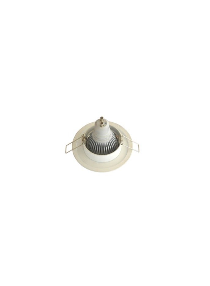 AL SALHIYA LIGHTING Euroluce Spotlight Frame, GU10 Bulb Type, NC1760R, White  - Image 2