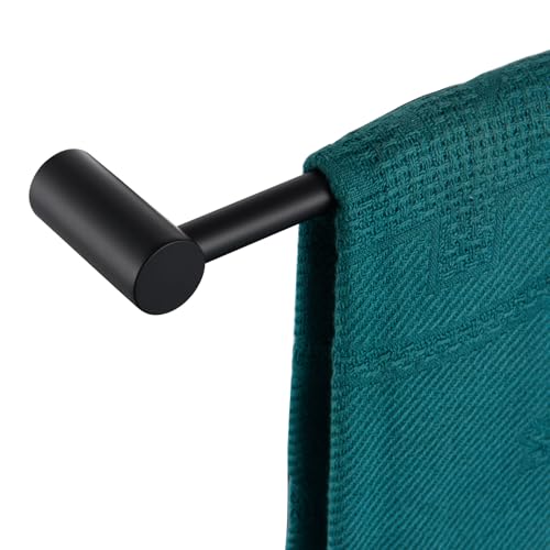 KOKOSIRI Towel Bar Black Bathroom Towel Rack Wall Mounted 24Inch Single Rail for Lavatory Bathroom Hardware Accessory Stainless Steel B4007BKL24 - Image 1