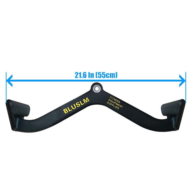 BLUSLM LAT Pull Down Bar for Cable Machine, LAT Pulldown Attachments T Bar V Bar Cable Attachment, Back Tricep Bar Strength Training Handle (BL4) - Image 2