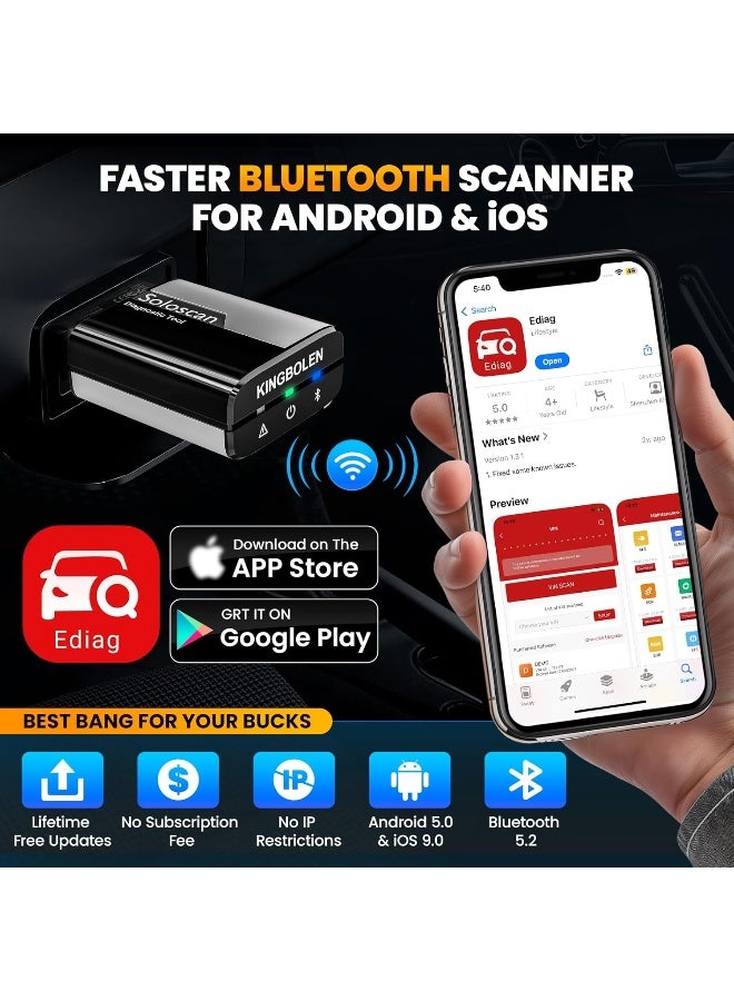 KINGBOLEN Soloscan OBD2 Scanner Bluetooth for GM - Image 3